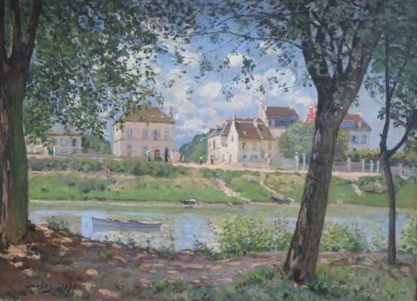 Village on the Banks of the Seine by Alfred Sisley