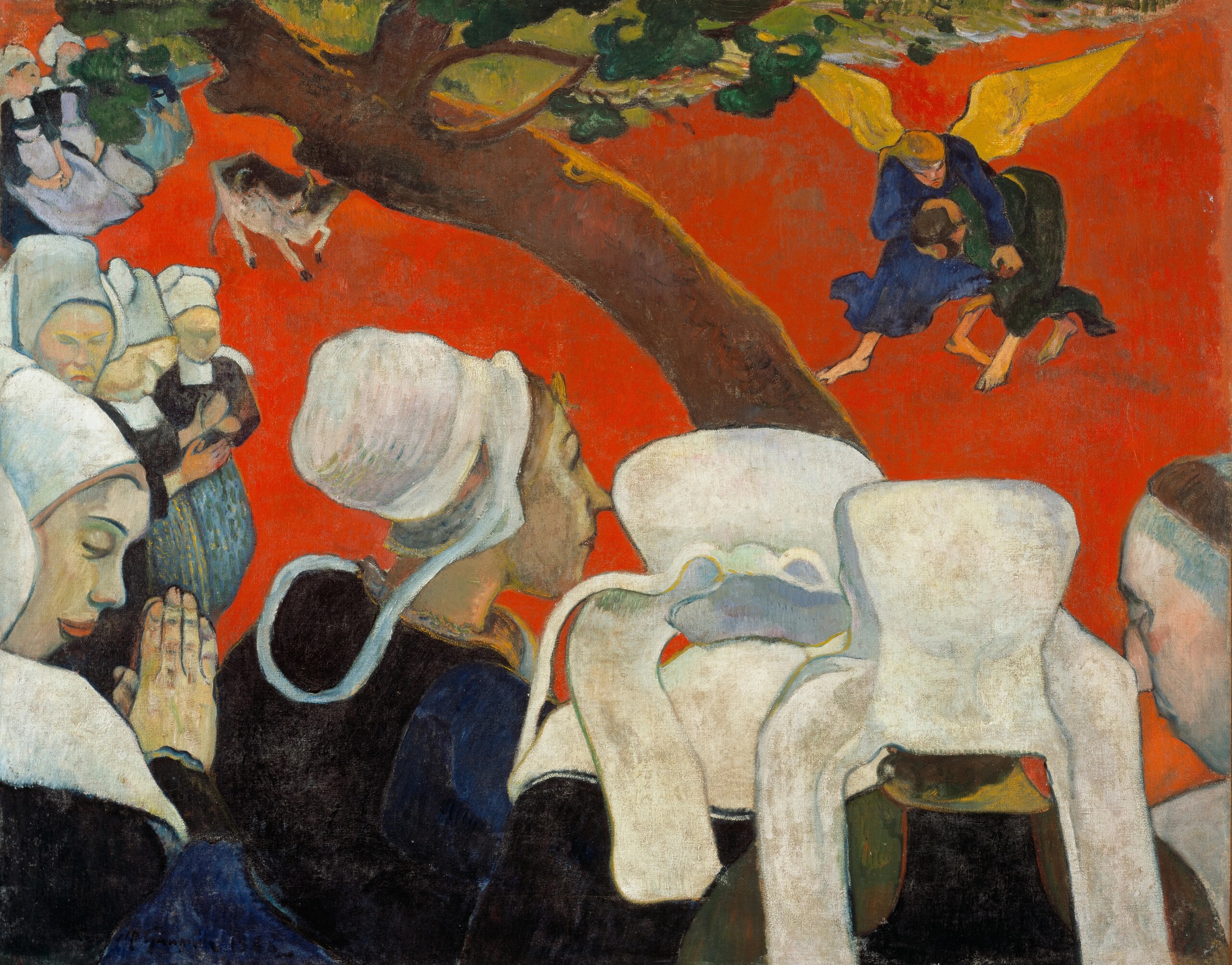 Vision After the Sermon by Paul Gauguin - hand-painted oil reproduction