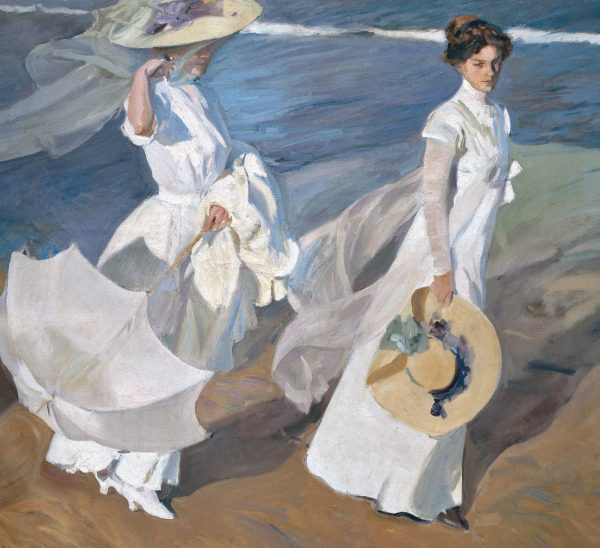 Walk on the Beach by Joaquin Sorolla y Bastida