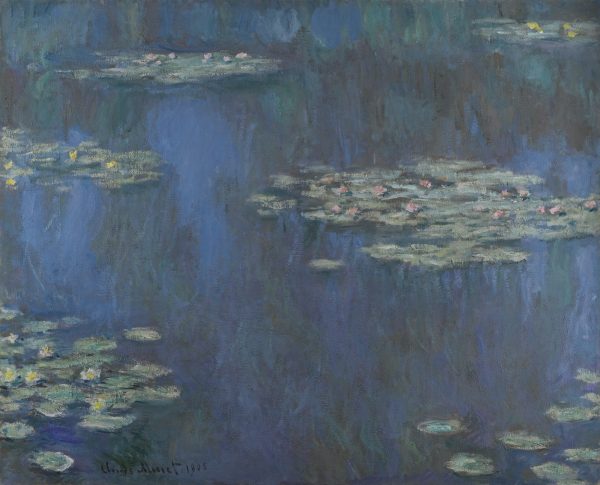 Water Lilies blue by Claude Monet