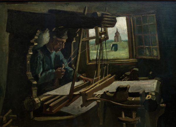 Weaver Near an Open Window by Vincent Van Gogh