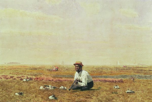 Whistling For Plover by Thomas Eakins