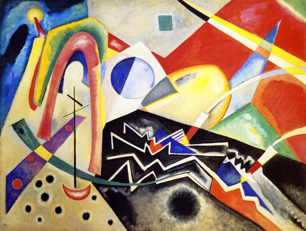 White zig-zag by Wassily Kandinsky