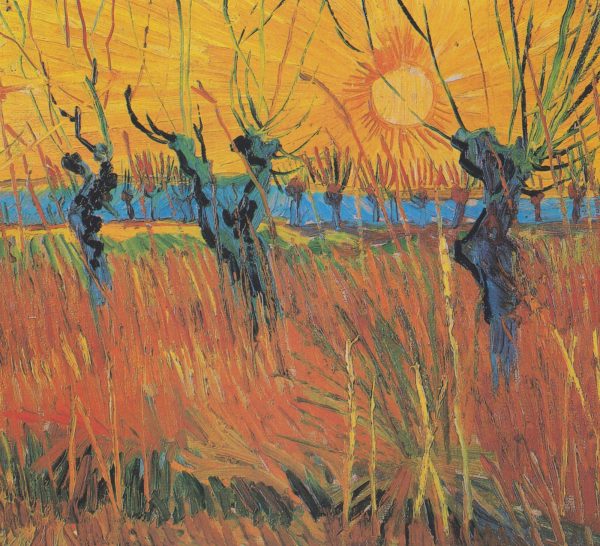 Willows at Sunset by Vincent Van Gogh
