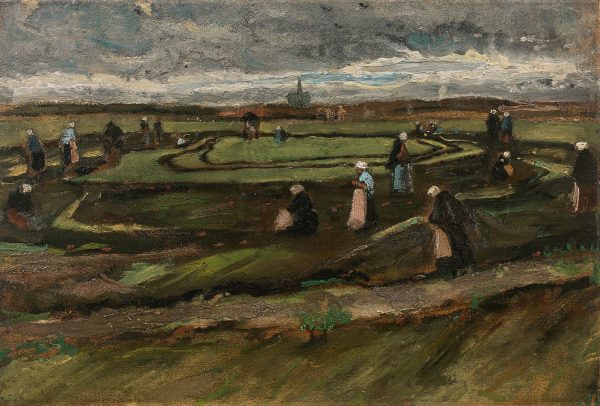 Women Mending Nets in the Dunes by Vincent Van Gogh