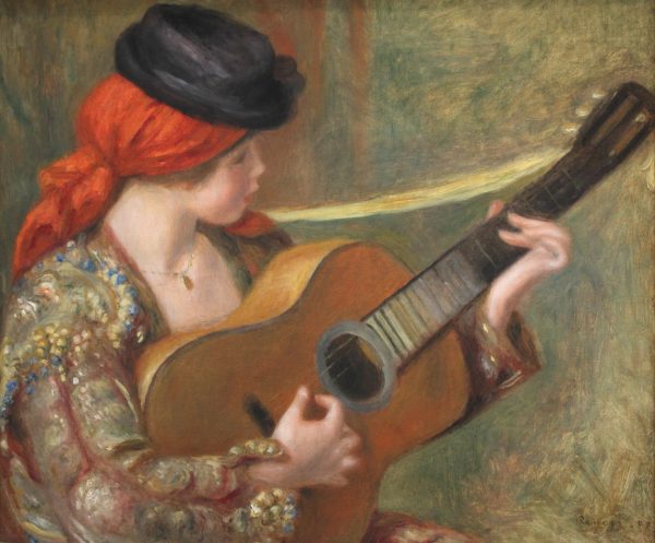 Young Spanish Woman with a Guitar by Pierre Auguste Renoir